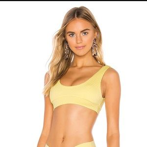 Fella Swim Quinn yellow bikini top